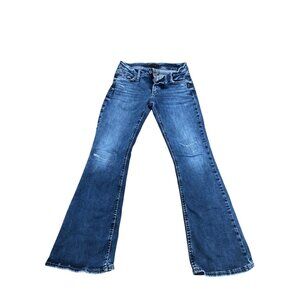Silver Jeans Co. Elyse Bootcut Jeans Womens 27x31 Flare Denim Blue Stretch Curvy